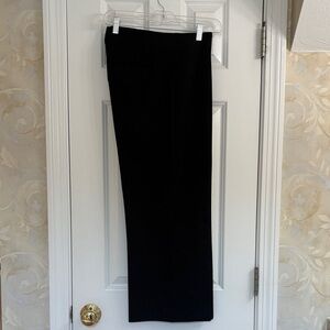 Ann Taylor Black Knit Side-zip Crop Wide-leg Pants. EUC